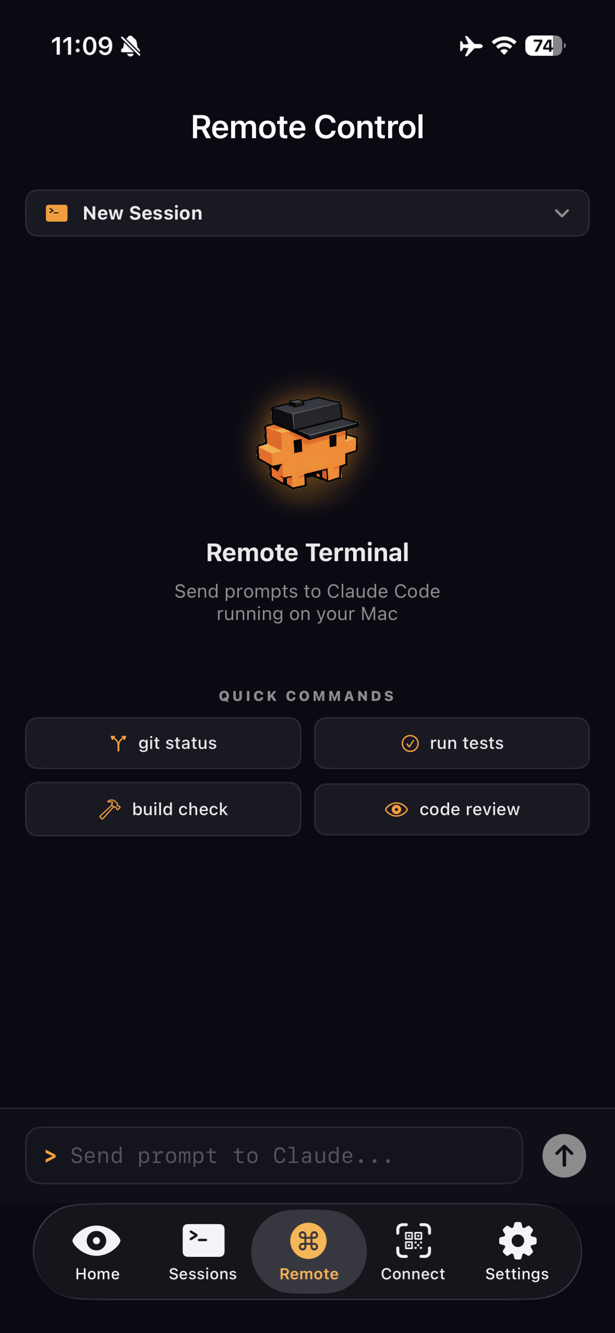 ClaudeWatch Remote Control